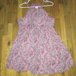 Paisley Openback Babydoll Dress